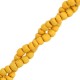 Coconut beads disc 4mm Honey orange